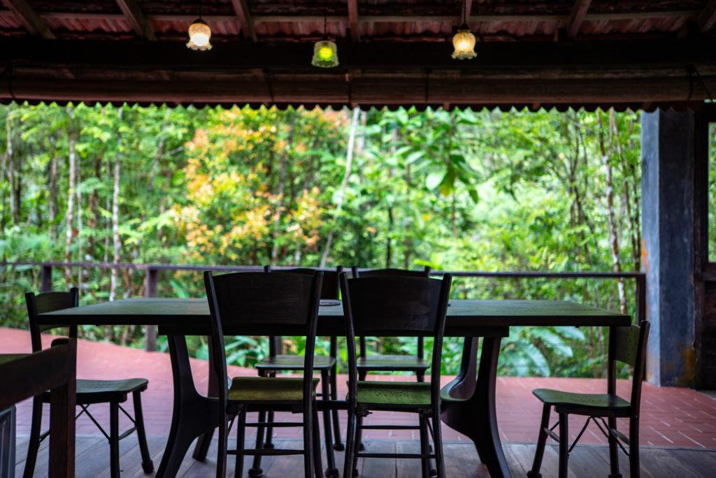 Spyder Hill dining area.